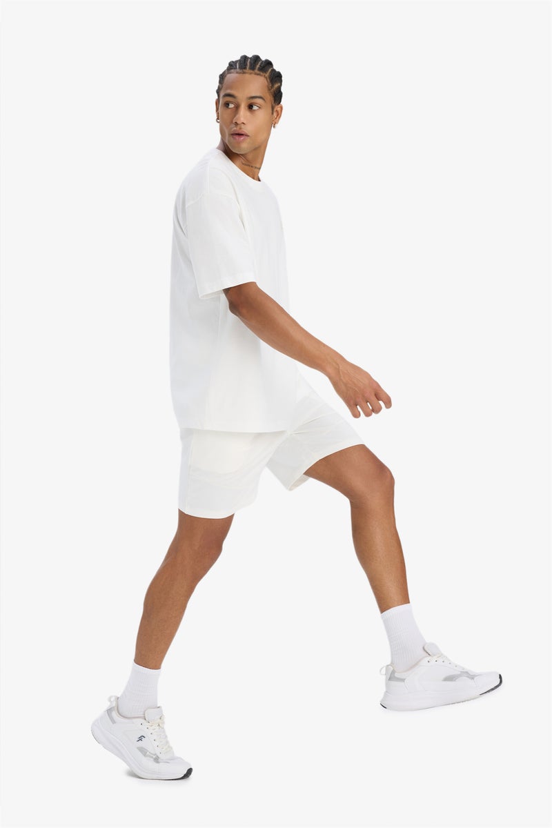 DeFacto Beige Man DeFactoFit Standard Fit Sports Shorts Casual - Image 3